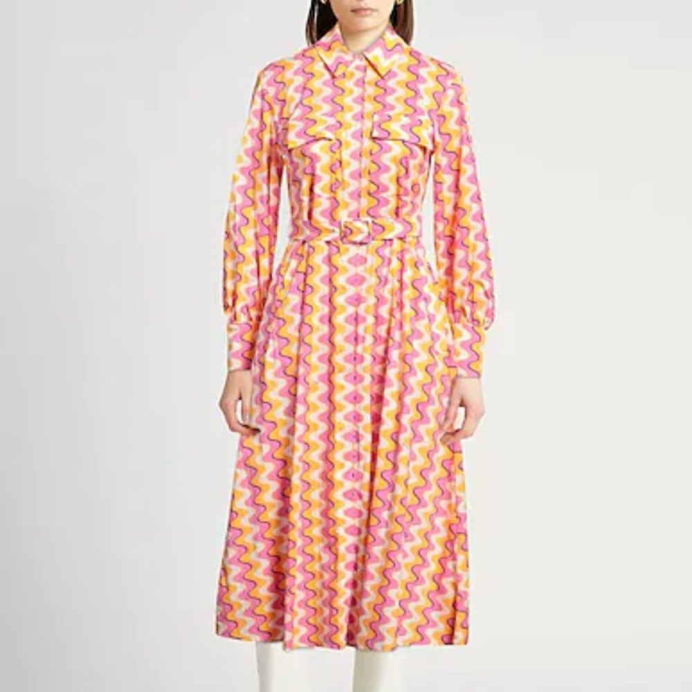 MARELLA Ozieri Printed Midi Shirt Dress